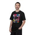 Unisex Graffiti Dog T-Shirt — Neon Street Art Dog Tee